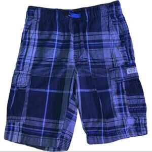 Union Bay elastic shorts adjustable plaid cargo size 6